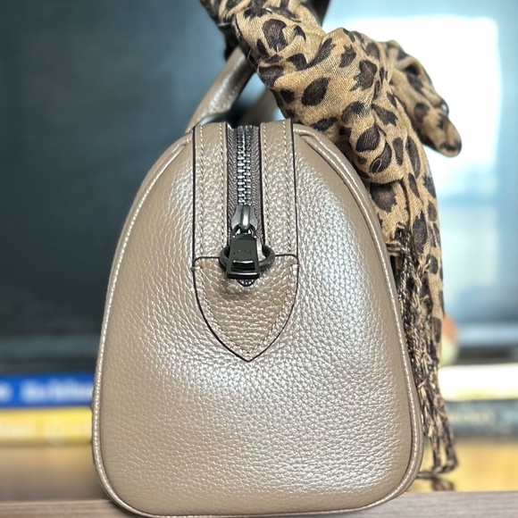 Rowan Satchel Bag in Dark Stone - Picture 4 of 4